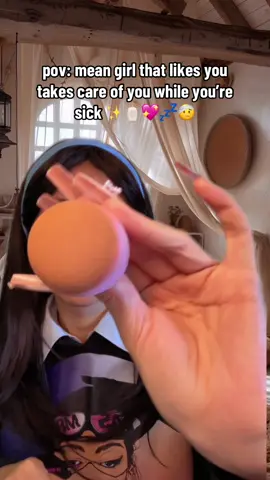 ASMR pov the mean girl that likes you takes care of you while you’re sick ✨🧴💖💤🤕 Tea, wooden skin care and fixing your makeup 🥰 Hopefully you can make it to prom ! #asmr #asmrmeangirl #pov #asmrpov #roleplay #obsessedwithyou #asmrunity #woodenskincare #wlwasmr #asmrmakeup #doingyourmakeup #makeupsounds #satisfying #nostalgia #fyp #foryou #foryoupage 