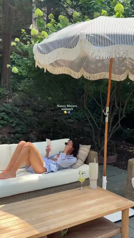 The first summer in the new home feels so magical 🥹💛 #nancymeyers #nancymeyerssummer #nancymeyersaesthetic #Summer #patiofurniture #outdoorpatio #newhome #homeowners 