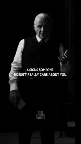 4 SIGNS SOMEONE DOESN'T REALLY CARE ABOUT YOU… #fyp #foryou #viral #narcissist #powerfulwords #Relationship #motivation #deepstrongquotes #lifequotes #life #lifelessons #lovemessage #toxicrelationship  