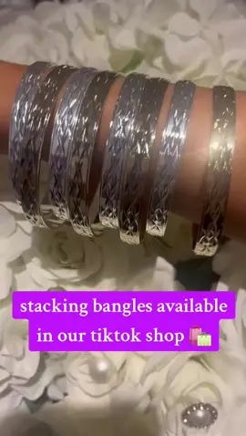 gypsy stacking bangles available in our tiktok shop.  #gypsybangles #stackingbangles #bangles #goldplatedjewellery #stainlesssteeljewellery #silverplatedjewellery 