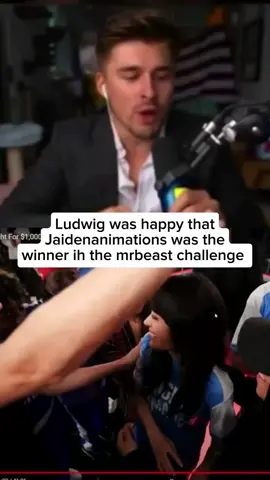 Ludwig was happy for the winner #ludwig #proud #jaidenanimations #winner #hardwork #mrbeast @MrBeast 