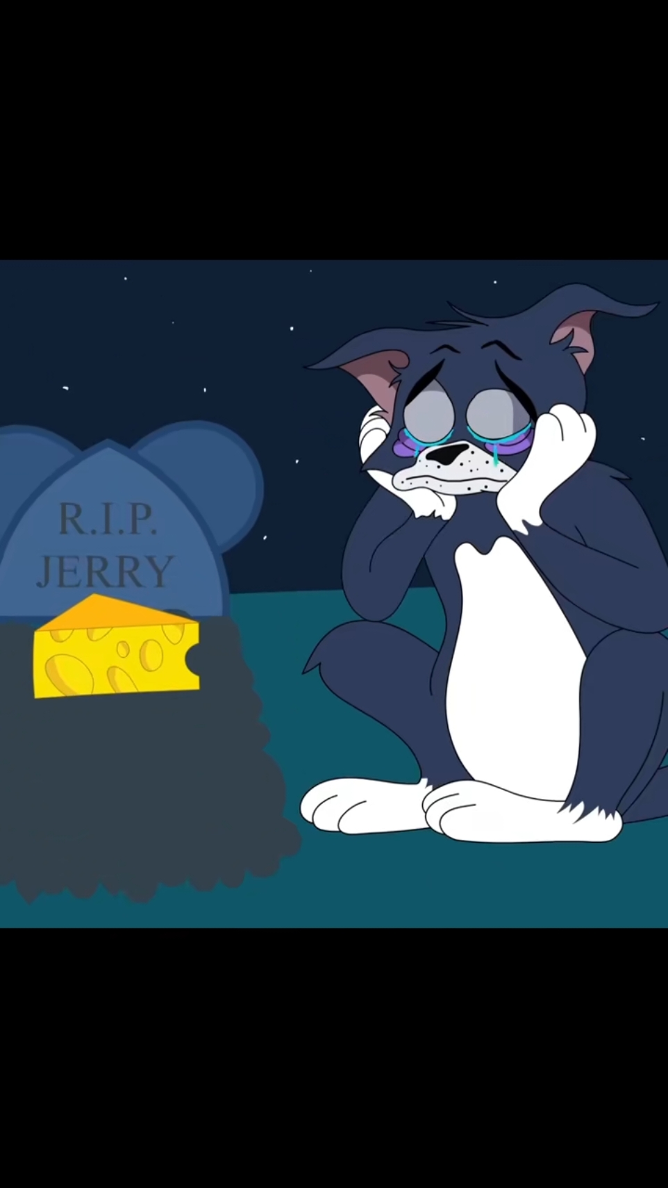 Jerry's death🥺#cartoon #tomandjerry #animation 