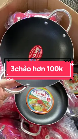 Combo 3chảo chống dính #giadungvananh #chaore #chaochongdinh #xuhuong 