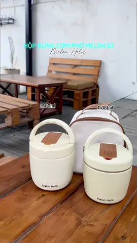 Mẫu Melon 02 vừa có thể làm hộp cơm hoặc cặp lồng đựng phở, đồ ăn rất tiện lợi. #hopcomvanphong #hoppho  #xuhuong #xh 