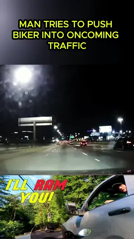 MAN TRIES TO PUSH BIKER INTO ONCOMING TRAFFIC PART 1 #americanlife #foryoupage #neighborhood #foryou #car#educational #usa #driving #megadriving #drivingschool