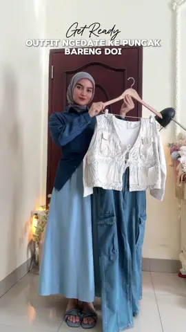 hayo siapa yang mau healing ke curug🫵celana cargo nya @vierlinn #vierlin #vierlinjeans #outfithijab #gayaditiktok #outfitideas #celanacargo #vierlinstore 