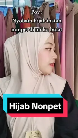 Kalian suka pede ga kalo pake hijab nonpet kayak gitu di muka bulat ? #hijabinstan #hijabnonpet #hijabjersey #viral #murahbanget #hijabbergo #fyp 