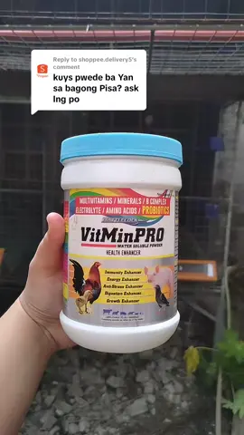 Replying to @shoppee.delivery5Kumpleto na vitamins para sa ibon mo gawa ng @battlecockadvantage  #fearloft #fearloftcalumpit #fyp #fearloftbreeding #teamger #trending #fearloftdagdagpwersa #calumpit #battlecockproducts👊 