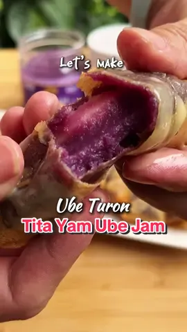 Ultimate Ube Turon Recipe: Crispy, Creamy, and Delicious! Learn how to make the perfect Ube Turon using Tita Yam Ube Jam, another product from my yellow basket on TikTok. @Tita Yam Food Products  Ube Turon is a Filipino dessert or snack that’s sweet, crispy and filled with creamy Ube goodness! You can add any of the following: cheese, ripe jackfruit, plantains, glutinous rice or even sweet potato for texture and flavor.  We love this Ube Jam as it’s crafted from 100% fresh Ube and is even made creamier with the addition of full cream milk. Its sweetness is just right and has no artificial coloring.  #Ube #UbeTuron #filipinodesserts #filipinofoods #dessertgoals #sweettreats #AsianDessert #CrunchyGoodness #Foodies #DessertIdeas #RecipeInspiration