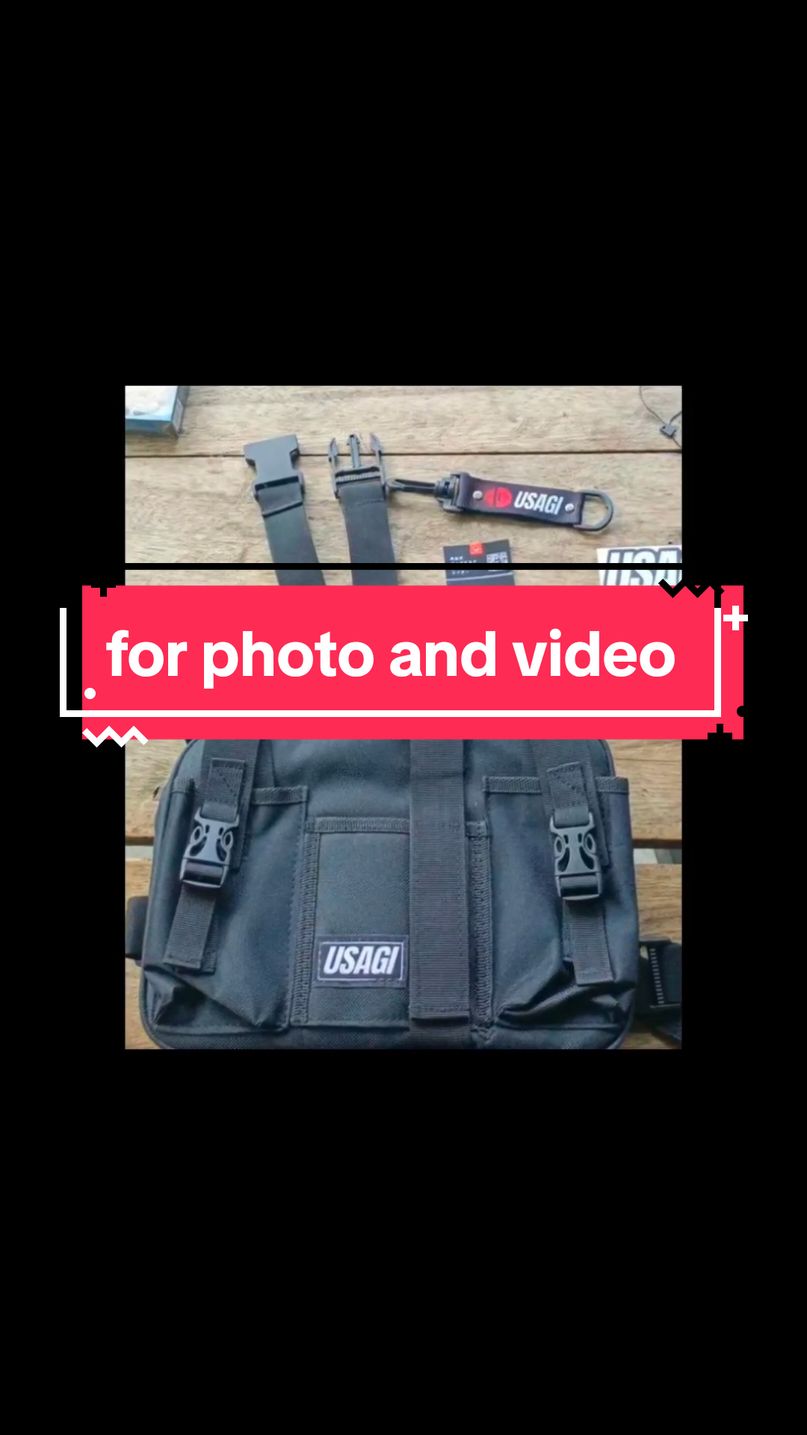 USAGI Vlogger 2 Chest Cam Motorcycle Rig Bag w/ Smartphone Holder Body Camera Black Plain! Don't miss out! Tap the link below #bag #rider #biker #vlogger 