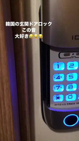 韓国の玄関ドアロックが大好きすぎる😂😂😂これはゲストハウスに泊まった時のドアロック #韓国 #韓国ドラマ 