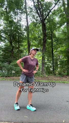 Save this one for before your next run. Try 30 seconds each move on each side #dynamicwarmup #runtok #runningcommunity #marathontraining #halfmarathon #tighthips #runningtips #beginnerrunner #hippainexercises 
