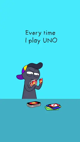 You can’t stack a +4 on a +2. Discuss. #animation #funny #relateable #funnyanimation #uno #games #boardgames #loser #competitive #lifeishard 