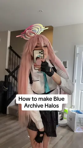 How to make a Blue Archive Cosplay Halo #bluearchive #bluearchivecosplay 