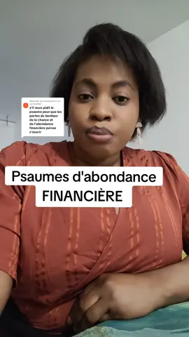 Réponse à @carolealla3Psaumes de Porte-bonheur et Psaumes d'abondance financière. #LeSangduSeigneurJESUSCHRISTsurcettevidéo #Psaumespourlesfinances 