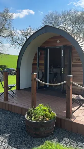 LUXURY GLAMPING POD🏴󠁧󠁢󠁷󠁬󠁳󠁿❣️ The best birthday weekend trip 🧖🏽‍♀️🐏🍔🍺 Amazing location, amazing host, unreaaaaaaal 🫶🏽 #glamping #glampingpods #glampingpodsuk #welshpool #Wales #glampingholiday #luxurypods #brookvalleyglamping #birthdaytrip #birthdayweekend #PlacesToVisit #travel #traveltiktok 