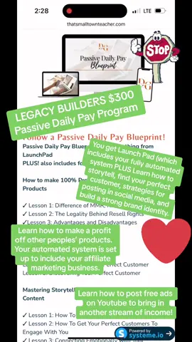 #workfromhome #teacherlife #dailypay #blueprint #legacybuilders #sidehustle #mom #passiveincome #HadaLaboRayaGlow 