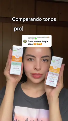 Respuesta a @🙊 S H A R O N 💚 Comparando los 2 tonos de los protectores solares de Eucerin ¿Qué opinas? 👀 #fotoprotección #protectorsolar #protectorsolarconcolor #eucerinsun #eucerin  Protector solar con color  Eucerin Protector solar  Eucerin  Eucerin Protector solar con color  Eucerin oil control  Eucerin pigment control  Eucerin oil control tono claro  Eucerin oil control tono medio