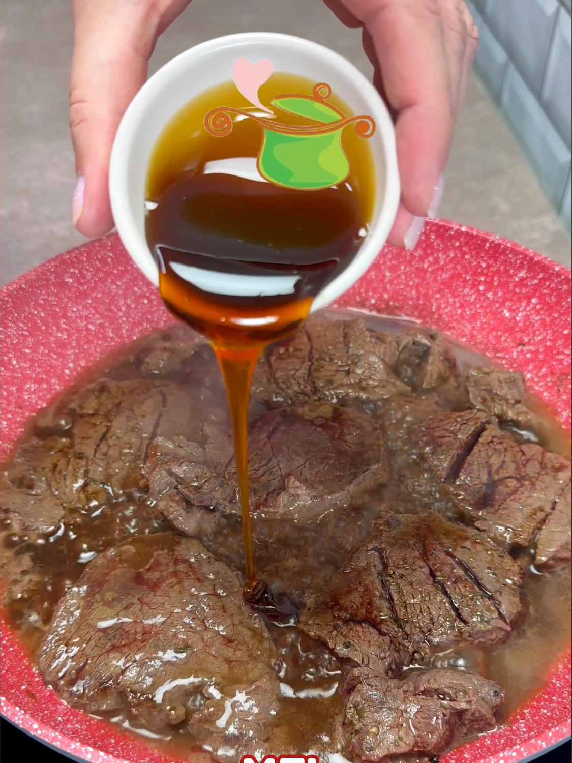 A minha vizinha sempre me pede essa receita inovadora de bife! #receita #jantar #tiktokrecetas #almoço #receitafacil