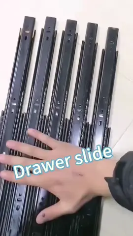 Tatlong mga seksyon ng tahimik na hindi kinakalawang na asero drawer track slide rail#drawersliderail #railsliderail#hardwaretools#goodthing #fyp #foryou #tiktokshop 