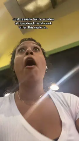 Just casually taking a video of how dead it is at work then… also, the way the music lined up perfectly 🤌🏽🤌🏽