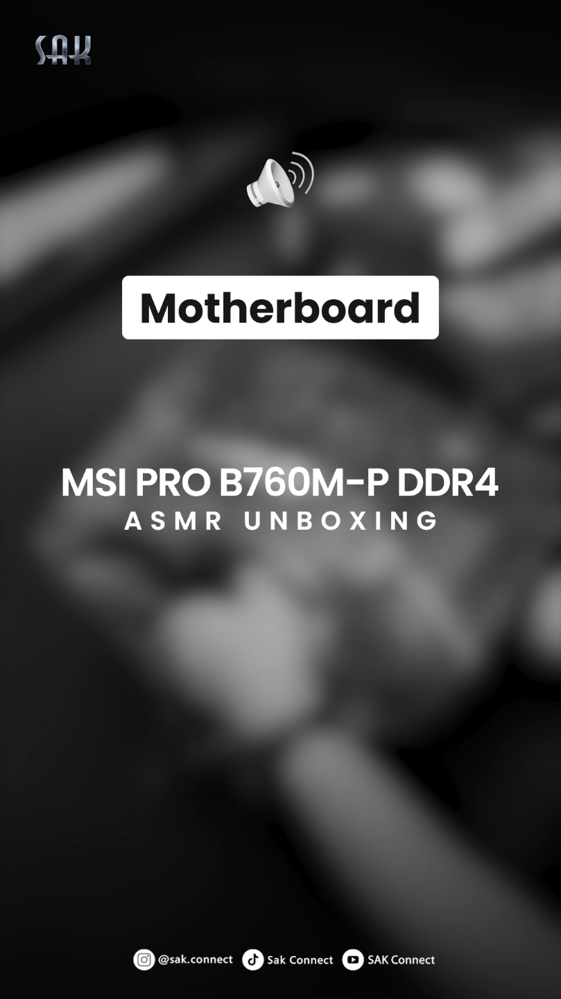 MSI Pro B760M-P DDR4😎 #sakconnect #fyp #review #motherboard #msiindonesia #viral 