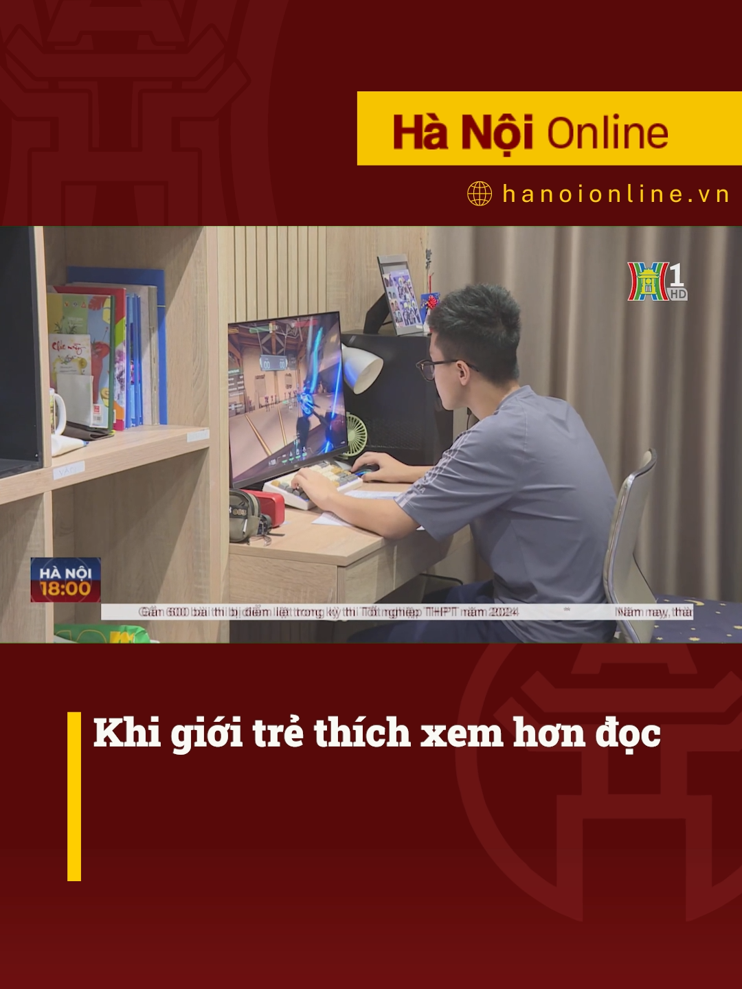 Khi giới trẻ thích xem hơn đọc #htvdaihanoi  #tiktoknews #socialnews #tintuc #gioitreviet #xem #doc #sach #video