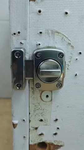 French Steel Knob Rotary Door Bolt LockTwist Zinc Alloy Barrel Slide Latches PublicBathroom Security Universal Sliding Thickened Cast MH#doorlock#fyp#foryou#tiktokshop #goodthing 