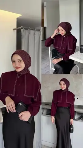 buruan co stok gabanyak🔥👉 #ootdhijab #fyp #trianablouse #kemejawanita #