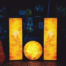 Combo hào quang trúc chỉ in cho ban thờ gia tiên được quý gia chủ lựa chọn để mừng tân gia. Xưởng Chân Thiện Mỹ nhận sản xuất theo thiết kế và kích thước theo yêu cầu của khách hàng. Hotline: 097 98 99 848 #chanthienmy #tranhtrucchiin #tranhthogiatien #phongthuy #binhdinh