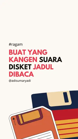 Buat yang kangen suara disket #jadul #disket #teknologilama 