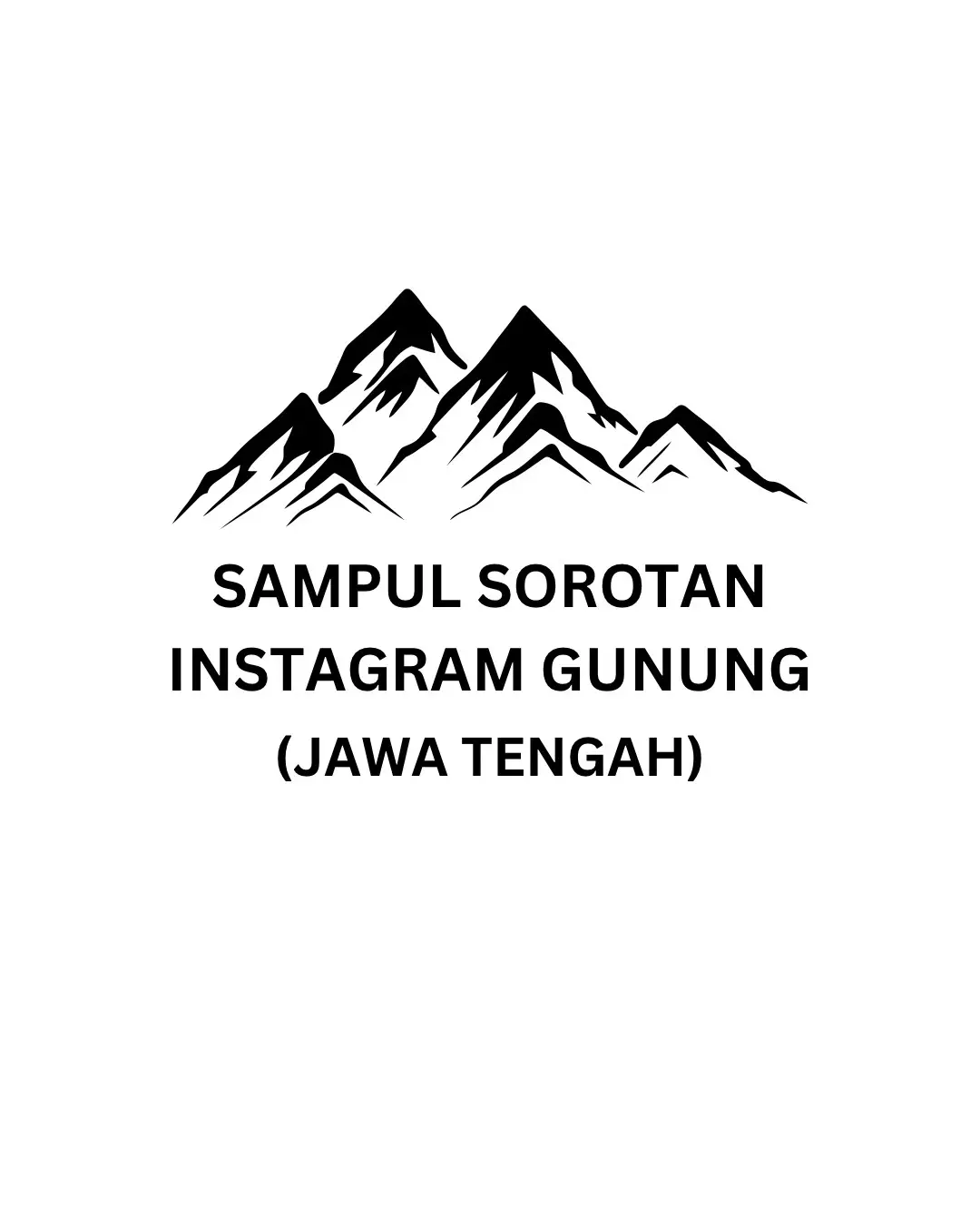 For free, silakan dipakai. Next request apa lagi?  #gunungindonesia #pendakigunung #pendakiindonesia #merbabumountain #lawu #sindoro #sumbingmountain #slametmountain #praumountain #andongmountain 