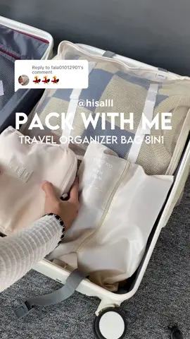 Replying to @fala01012901 packing cubes tas travel organizer bikin bawaan koper jadi lebih rapi  #packingcubes #tasorganizer #tastravel #travelorganizer #travelessentials #8in1travelorganizer 