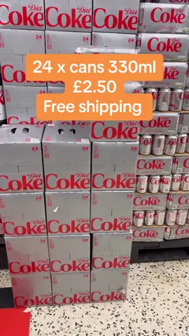 24 cans Diet Coke massive discount free delivery #bargain #bestdeals #discount #freeshipping #dietcoke 