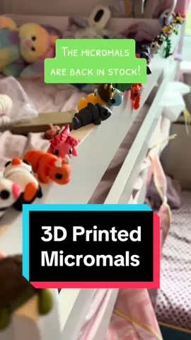 Which is your favourite Micromal? #micromals #3dprinted #fidget #fidgettoys #mumtok #mumsoftiktok #tiktokshopmademebuyit #sensory #sensorytoy #spotlight