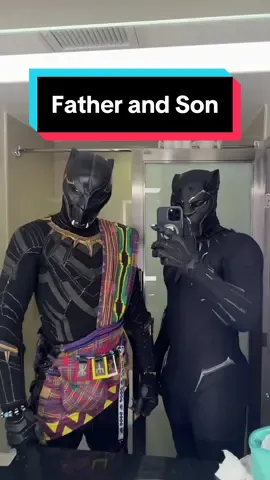 The Father and Son duo we need at Blerdcon! @TAFKAR Design @blerdcon  #blackpanther #blackpanthercosplay #tchalla #tchaka #cosplay #wakanda 