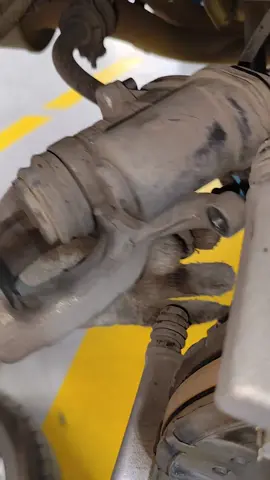 rear brake caliper piston press and install new brake pads #usa #mechanic 