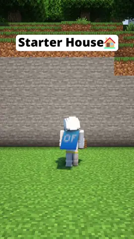 Minecraft Starter Mountain House🏡 Credit to @humoky ❤️#Minecraft #minecrafttutorial #minecraftbuilding