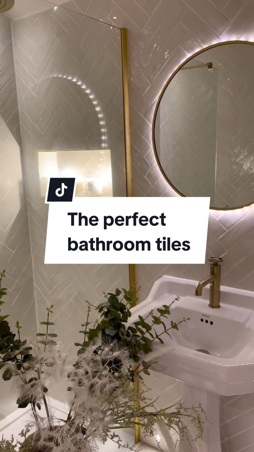 Zellica Antique White = the perfect bathroom tile 🎥 @thehouse1835built  #houserenovation #bathroom #bathroommakeover #tiles #bathroomtiles #bathroomdesign 