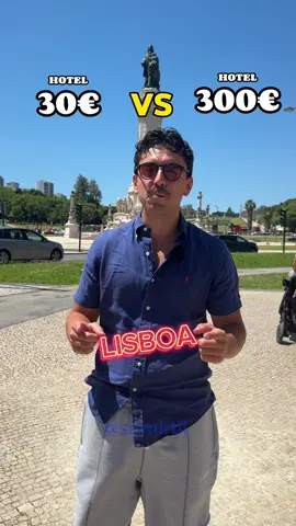 Hotel de 30€ vs 300€ em Lisboa #fyp #viral #hotel #lisboa #review #epicsana 