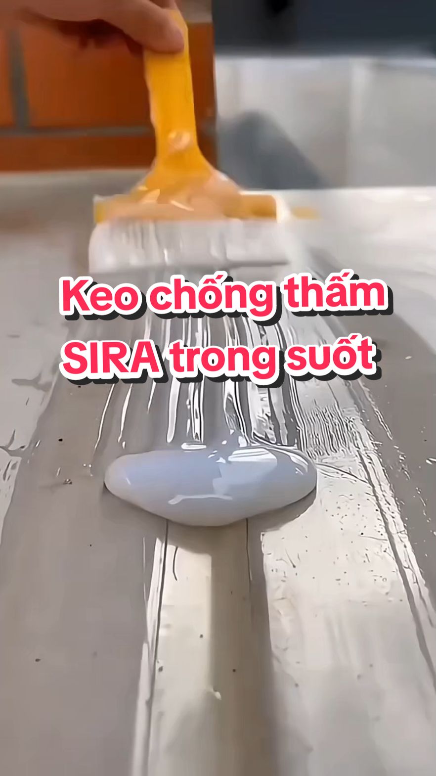Keo sơn chống thấm sira trong suốt, khắc phục tình trạng thấm nước tường nhà, rò rỉ trần, cửa sổ do mưa #chongtham #sonchongtham #chongthamsira #sonchongthamsira  #keochongtham #keotrongsuot #keotrongsuotsira