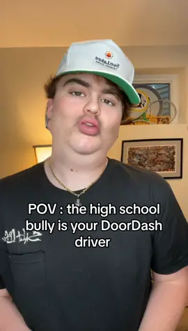 Very slim odds he left a tip #fyp #foryou #highschool #doordash 