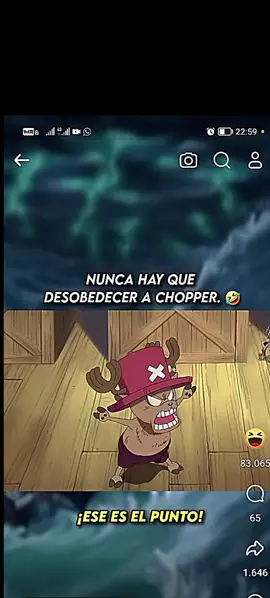 Chopper one piece 😂 #fyp #onepiece #chopper #fy  #roronoazoro  #animetiktok #nami #animeedit #popular #viralvideos #tendencia #viral #funnyvideos #anime  #funnymoments #animes 