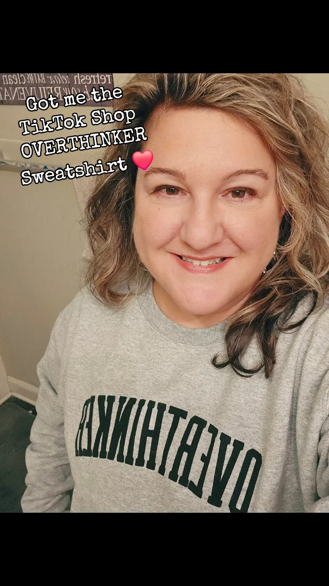 I looovvve it!  I had heard it wasn't too thick so that's why I ordered it. I get hot in sweatshirts usually. This one is perfect and I am a 💯 percent OVERTHINKER! Great purchase. Go get you one! #TikTokShop #tiktokshoppurchase #sweatshirt #overthinker #buyit 