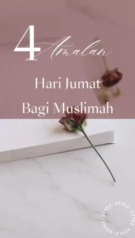 4 Amalan di hari Jumat bagi muslimah #creatorsearchinsights  #quotesislami #quotesmuslim #dakwahislam #jalanlurus #muslimahhijrah 