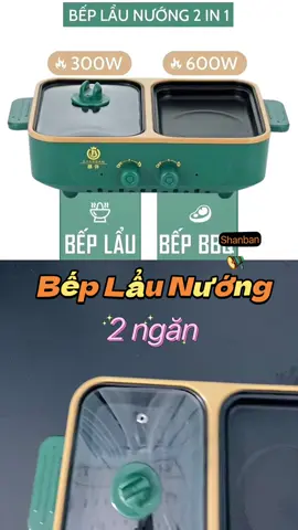 Chiếc bếp 2 in 1 cho bà nào nấu ăn từ 1-2 người nè 😄 #beplaunuong #bepmini #bepdien