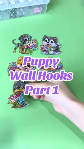 Diy Wall hooks come with everything u need! #diamondart #DIY 