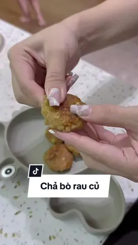 Thêm món chả bò rau củ vào thực đơn ăn dặm blw cho bé từ 7m #kiwisubi #mebimsua #andam 