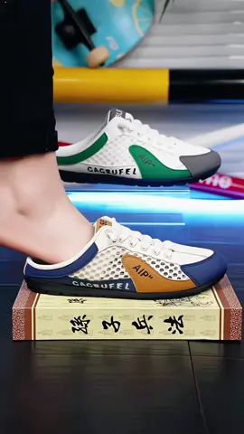 Half Slippers For Men#trending #trend #shoeschallenge #halfslippers #foryoupage #breathableshoes #sliponshoes 