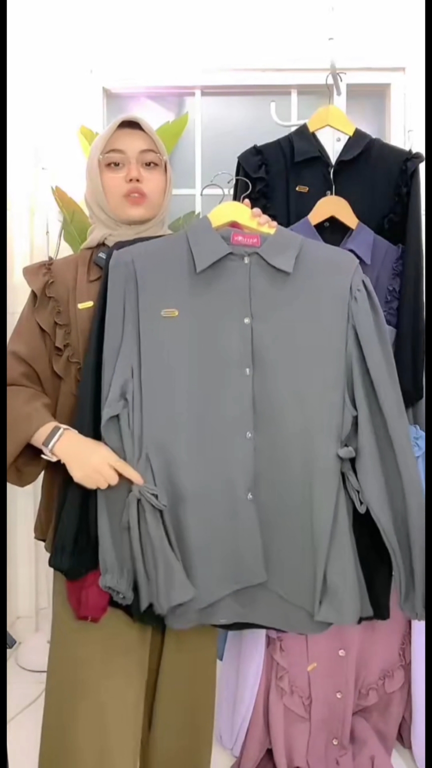 FREYA BLOUSE ATASAN KEMEJA WANITA ADEM NYAMAN DIPAKΑΙ